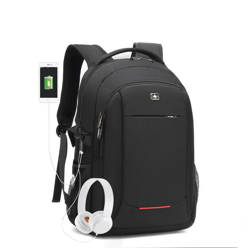 Travel Bag Business Anti Theft Backpack Men Mochila USB Charging 15 17 Inch Laptop Backpack Waterproof Men's Swiss Backpacks