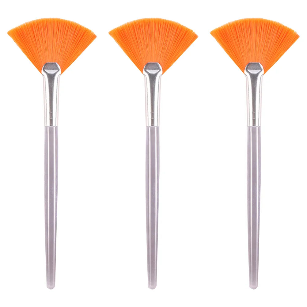 

Brushes Brush Fan Facial Makeup Applicatorfor Facials Face Tools Soft Highlighter Setcosmetic Powder Acid Beauty Mascara Body