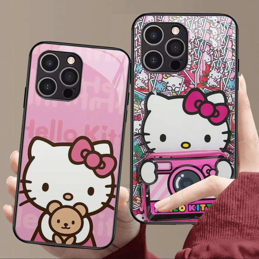 T-56 чехол из закаленного стекла Hello Kitty для Xiaomi POCO F5 M4 F3 F4 GT M3 M6 Pro 5G
