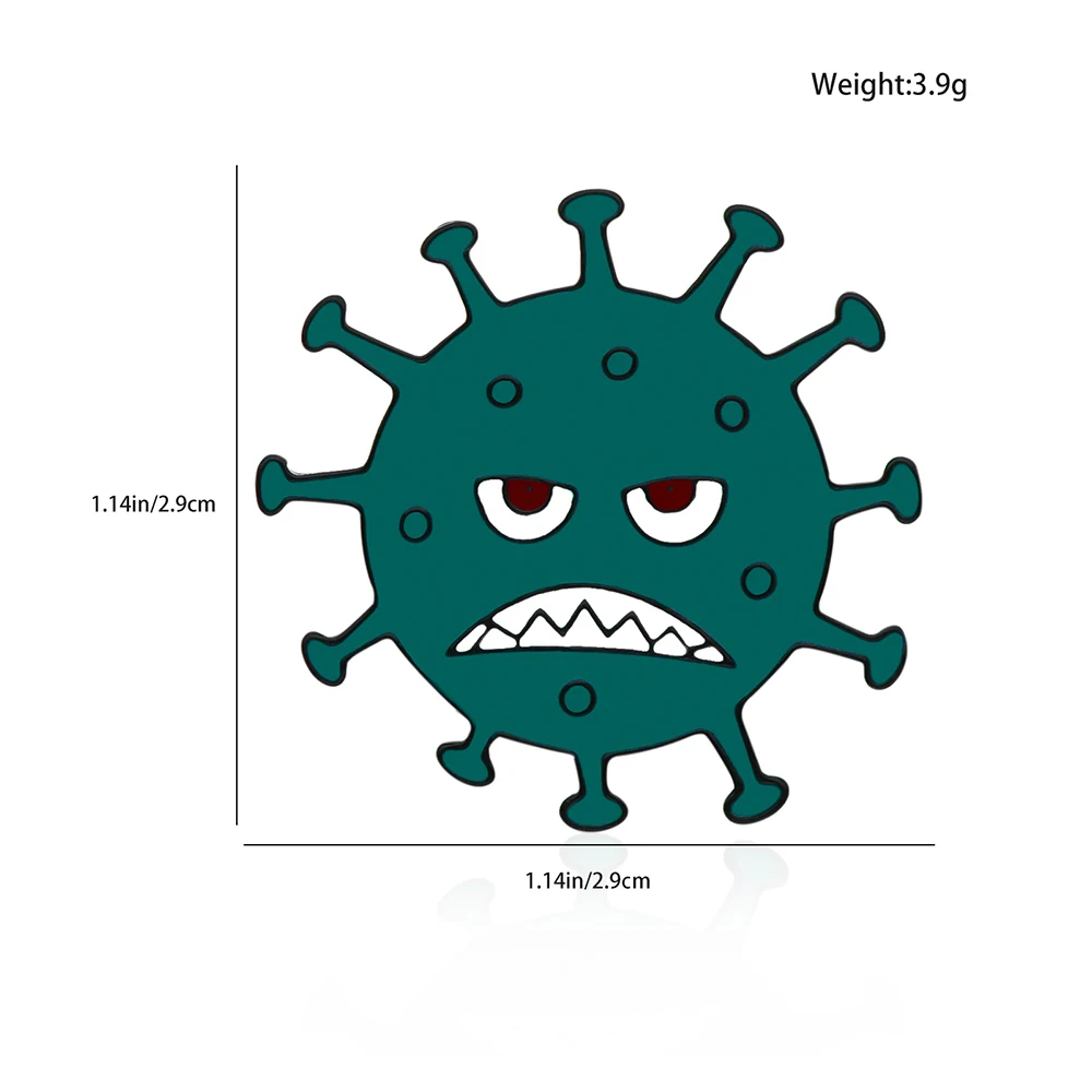 Hanreshe забавная виология эмалированная брошь булавка научный медицинский значок