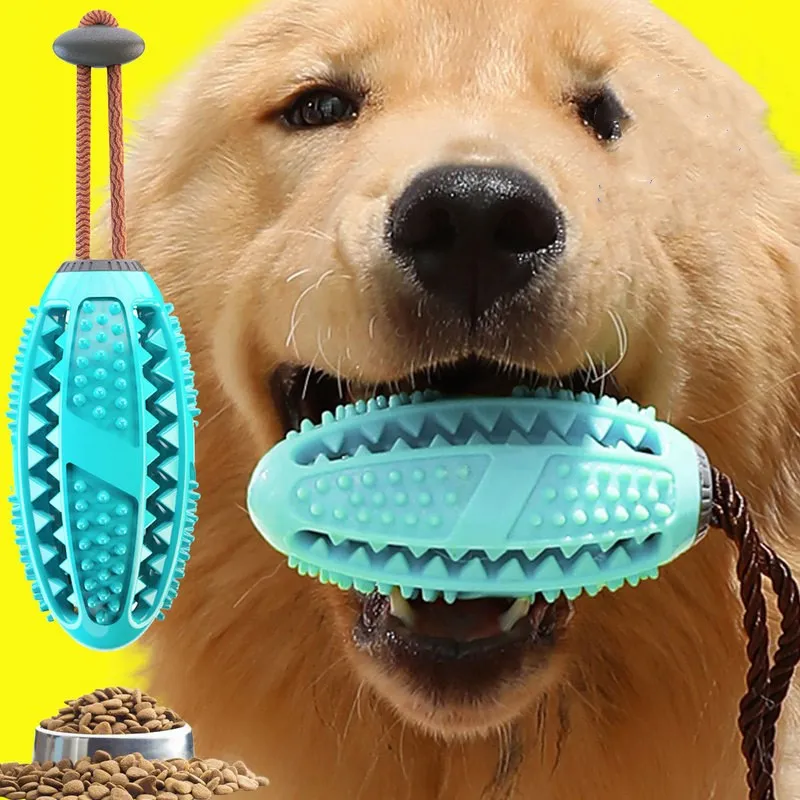 

Игрушки для домашних животных, собака, Интерактивная версия, проектор еды, мяч, устойчивый к укусам, чистые зубы, мячи для игр для домашних жи...