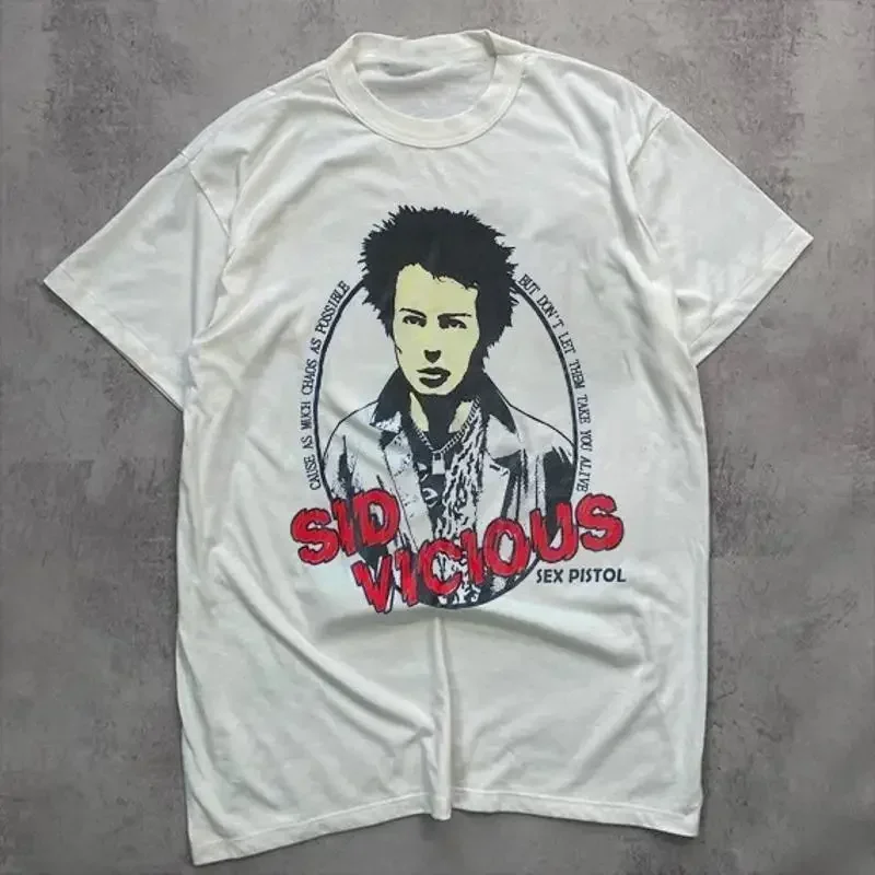 Фото Новая футболка Sid Vicious Sex Pistols для фанатов, размер S-5XL, SS966 №1