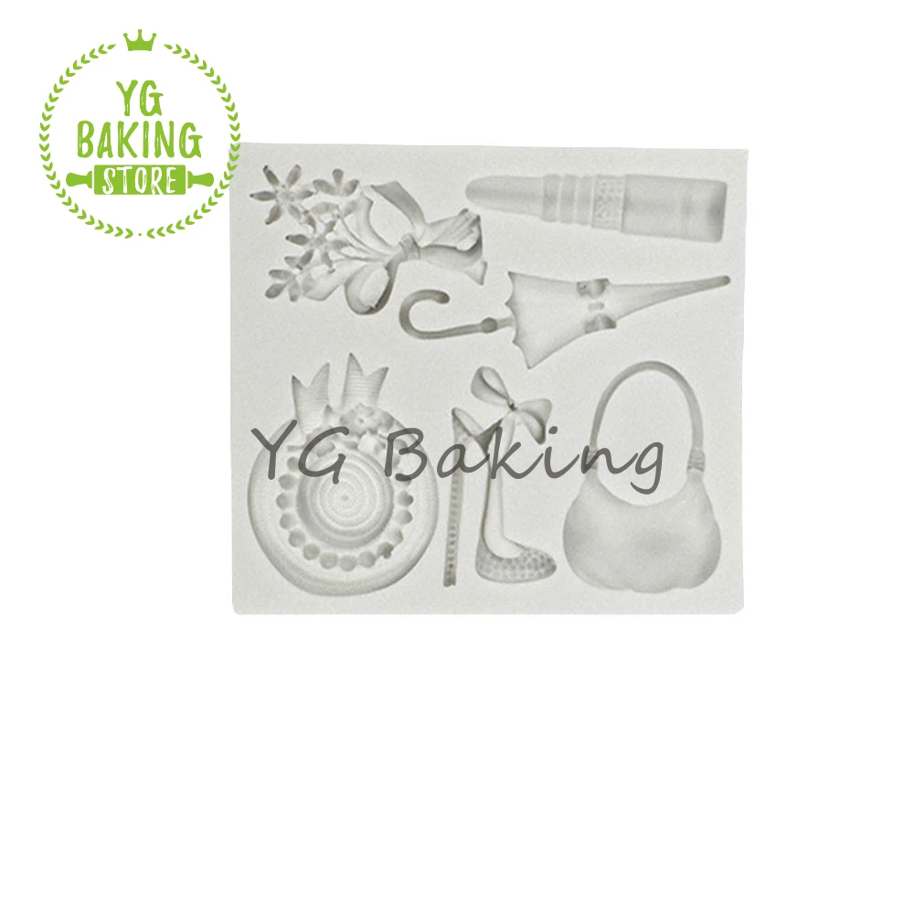 

Шляпа Dorica/Зонт/Помада/силиконовая форма на высоких каблуках инструменты для украшения тортов помадка сахарная мастика искусственная посуда для выпечки