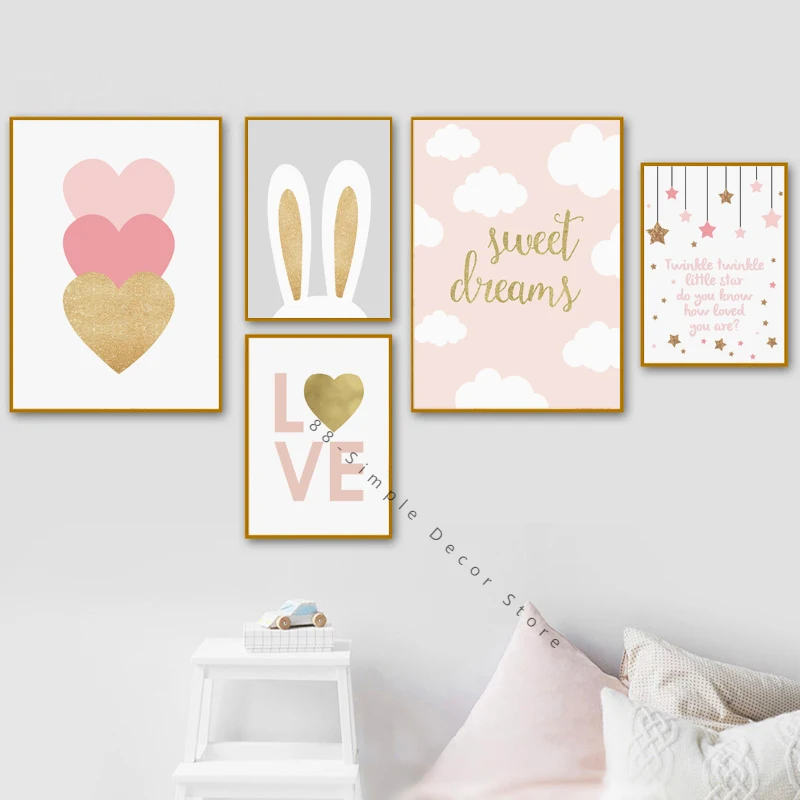 Картина для детской комнаты розовая Румяна холст картина девочек спальня