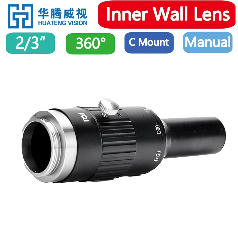

360 ° внутренняя стена линзы машинного зрения 2/3 ”C Mount