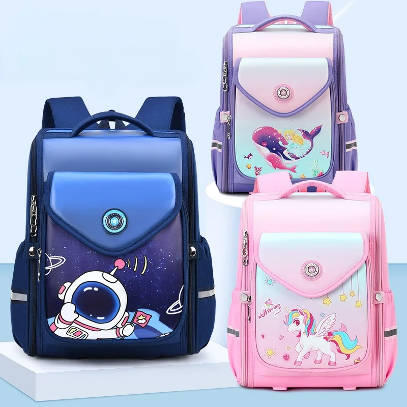 Fashion Kids SchoolBags Orthopedic Backpack kids Waterproof School Bags For Girls Boys Children school Backpacks Mochila Escolar