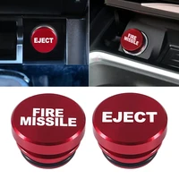 universal fire missile eject button car cigarette lighter cover 12v accessories car engine start stop push button decoration