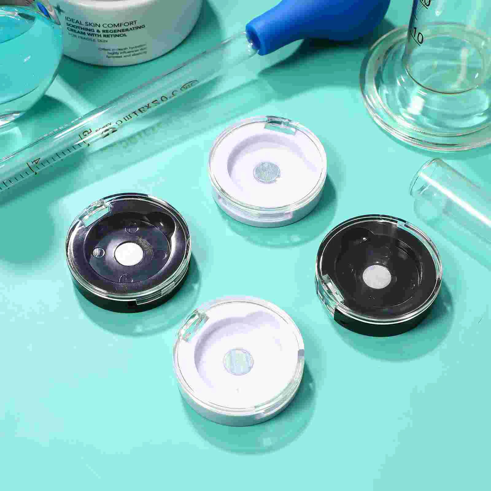 

Circle Magnetses Lid Empty Holder Makeup Powder Sample Cosmetics Cases Containers