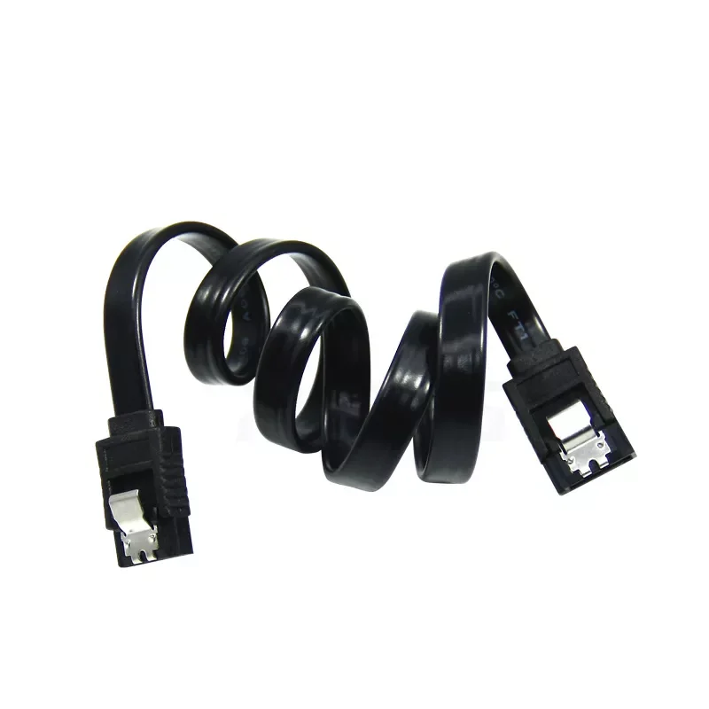 

1pcs SATA 3.0 0.6GB Data Line 3.0 To Hard Disk SSD Adapter HDD Signal Cable 41cm Black Straight High Speed SATA Data Cable