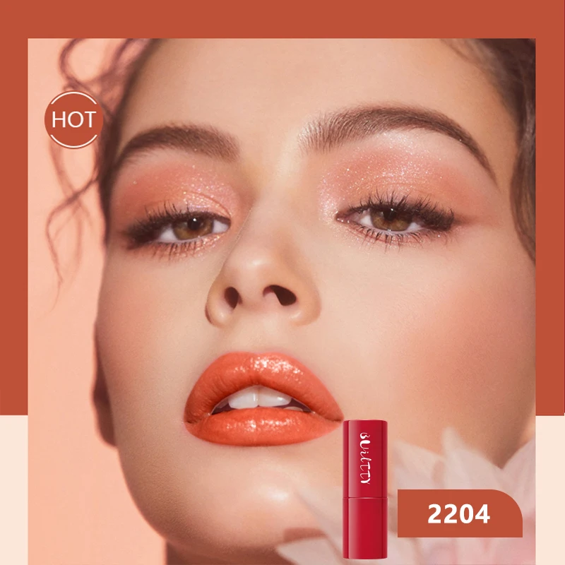 Мини-помада New Korean Makeup красный цвет 24 часа водостойкая матовая длительная стойкость нюдового розового оттенка Милый матовый красота.