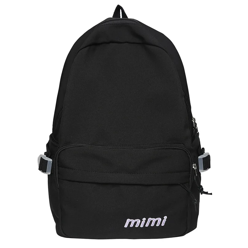 Школьный рюкзак для женщин, черный студенческий школьный рюкзак для девочек-подростков, большой рюкзак 2022, повседневный стиль колледжа