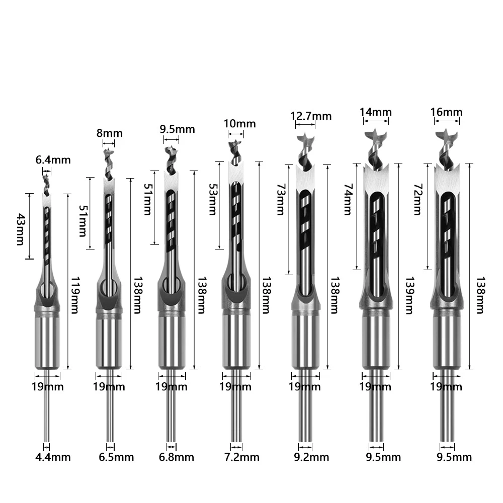 Набор спиральных Сверл из быстрорежущей стали 6 0 ~ 30 мм для работы по дереву |