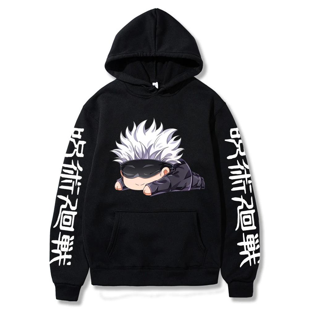 

Anime Jujutsu Kaisen Cool Hooded Sweatshirt Women/men Loose Cartoon Style Kawaii Street Anime Clothes Harajuku Pullovers