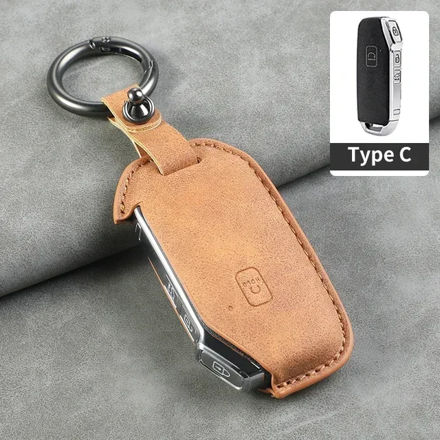 

Для Kia Telluride Telluride SX 2021 Sportage R 2022 K5 GT Line 2021 Seltos 2020 5 кнопок кожаный чехол для ключа автомобиля