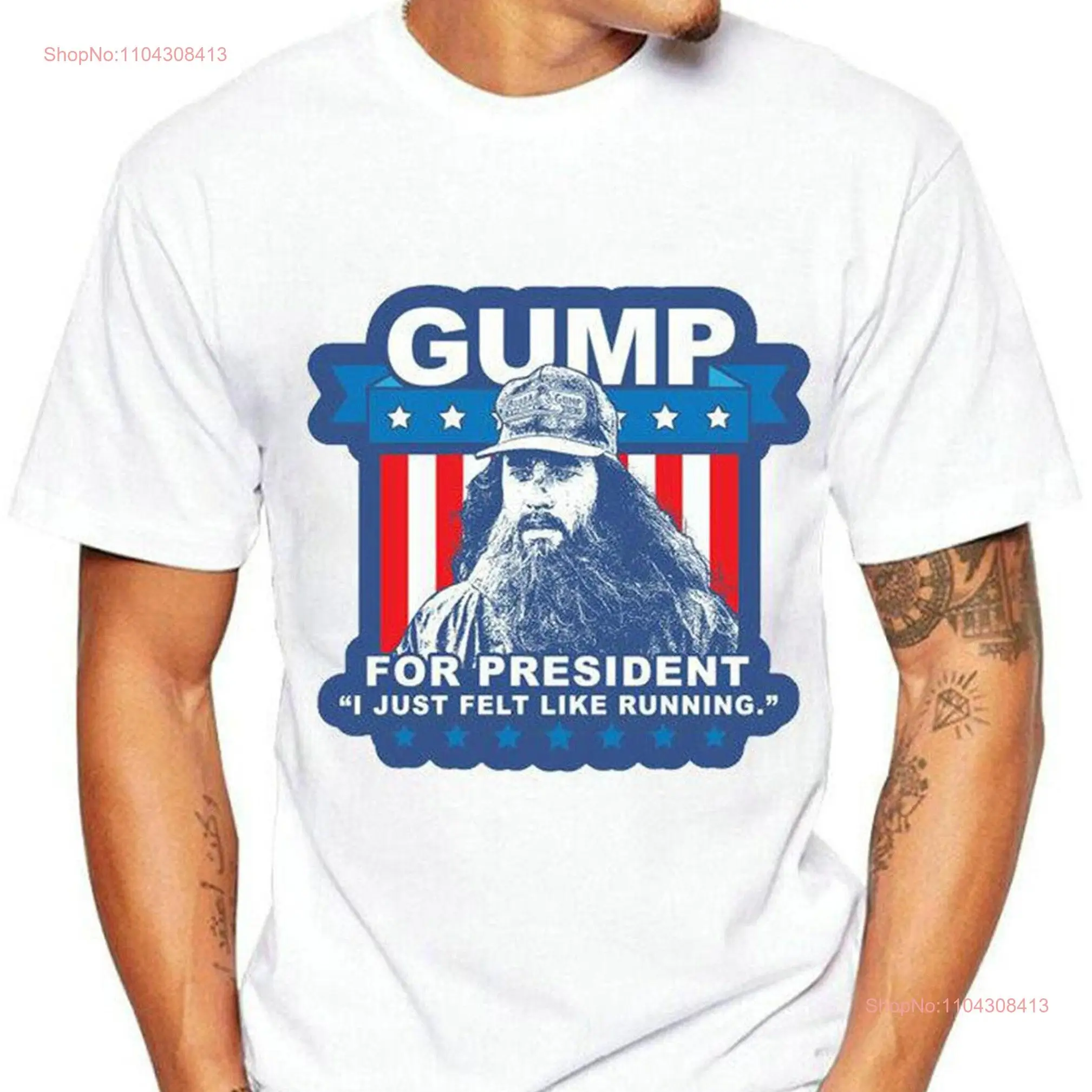 Платье President Running Forrest Gump забавная милая футболка BamiFines спортивная с длинными или