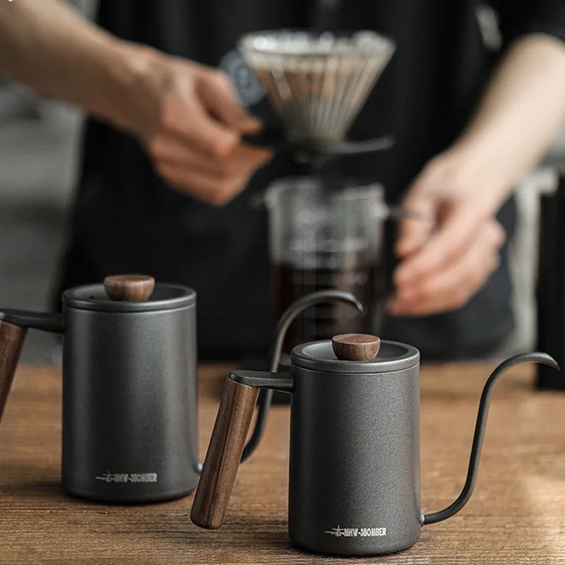 

Кофейник ручной промывки с изображением планеты, горшок из нержавеющей стали с ручкой из массива дерева, высокое качество, металл, нержавеющая сталь