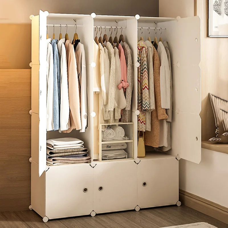 

Clothing Rack Wardrobe Portable Plastic Cupboard Filing Storage Wardrobes Chest Modular Children Armarios Living Room Cabinets·