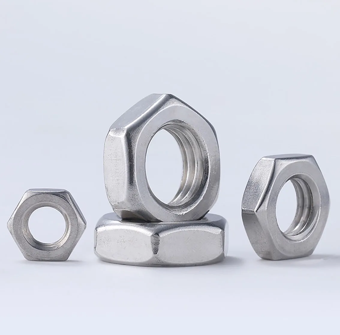 304 нержавеющая сталь тонкий шаг шестигранная тонкая гайка резьба аксессуары для