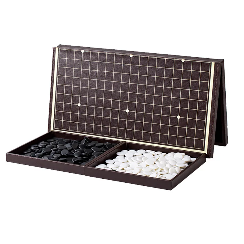 

Складные шахматы из акриловой кожи Go, деревянная шахматная доска, старая игра Weiqi, для шахматной доски 22 мм, детские подарки