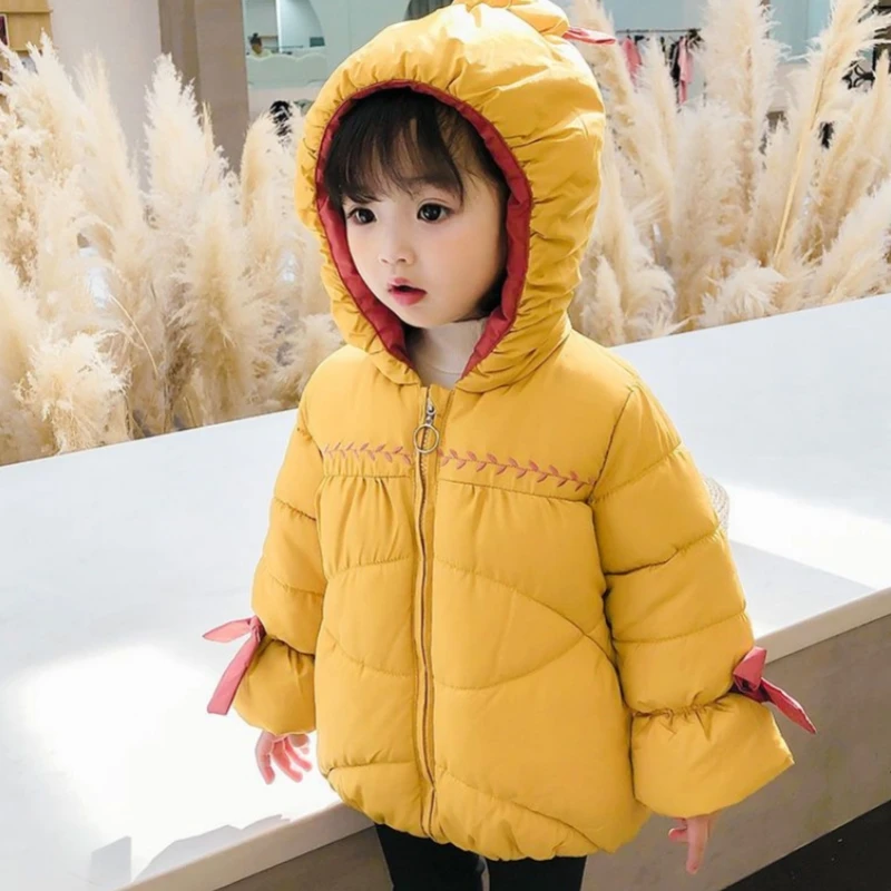 

Girls Coat Jacket Cotton Windbreak Snowsuit 2023 Retro Winter Autumn Plus Size Outwear Children's Clothing