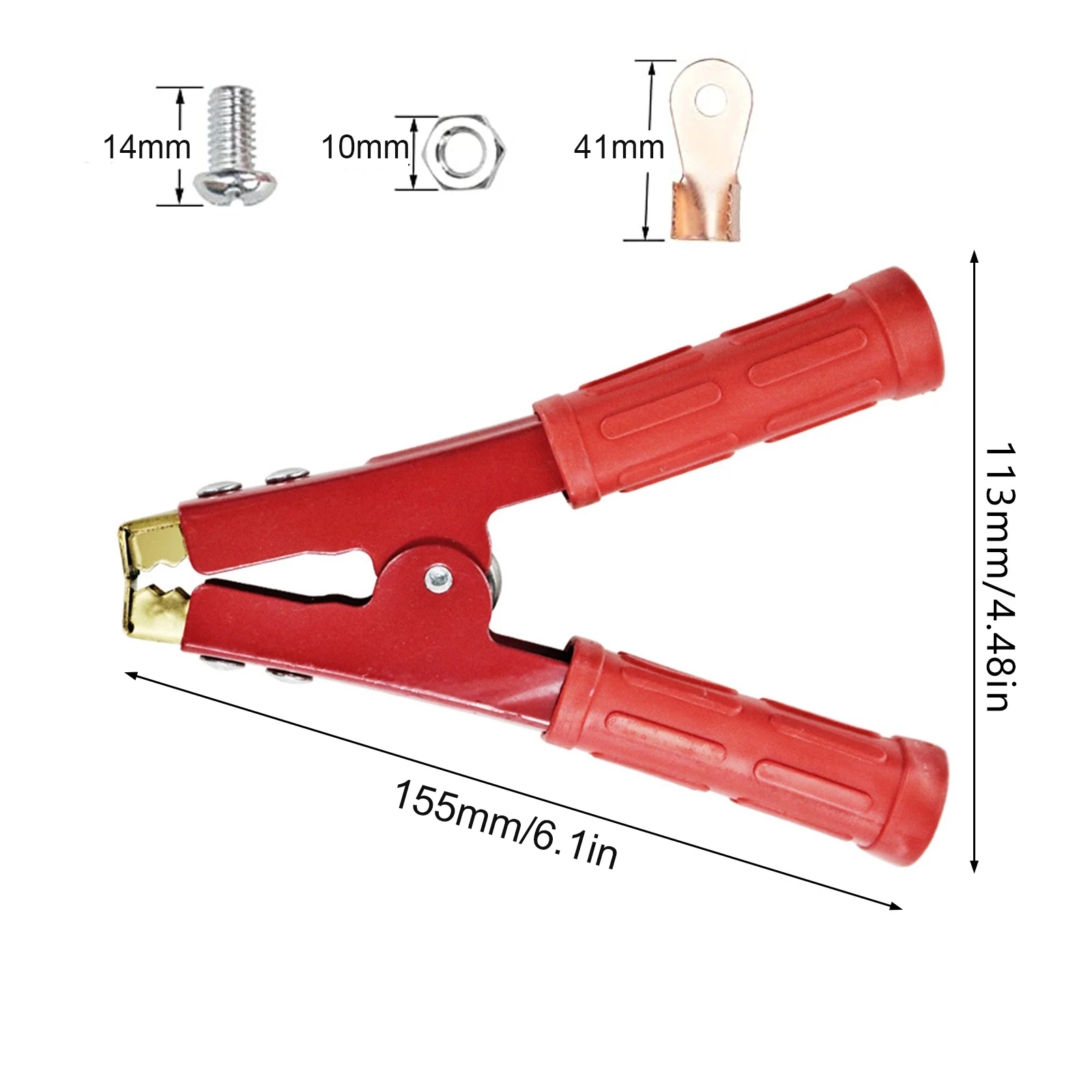 Зажимы типа крокодил большие зажимы для автомобильного аккумулятора 1000 А из