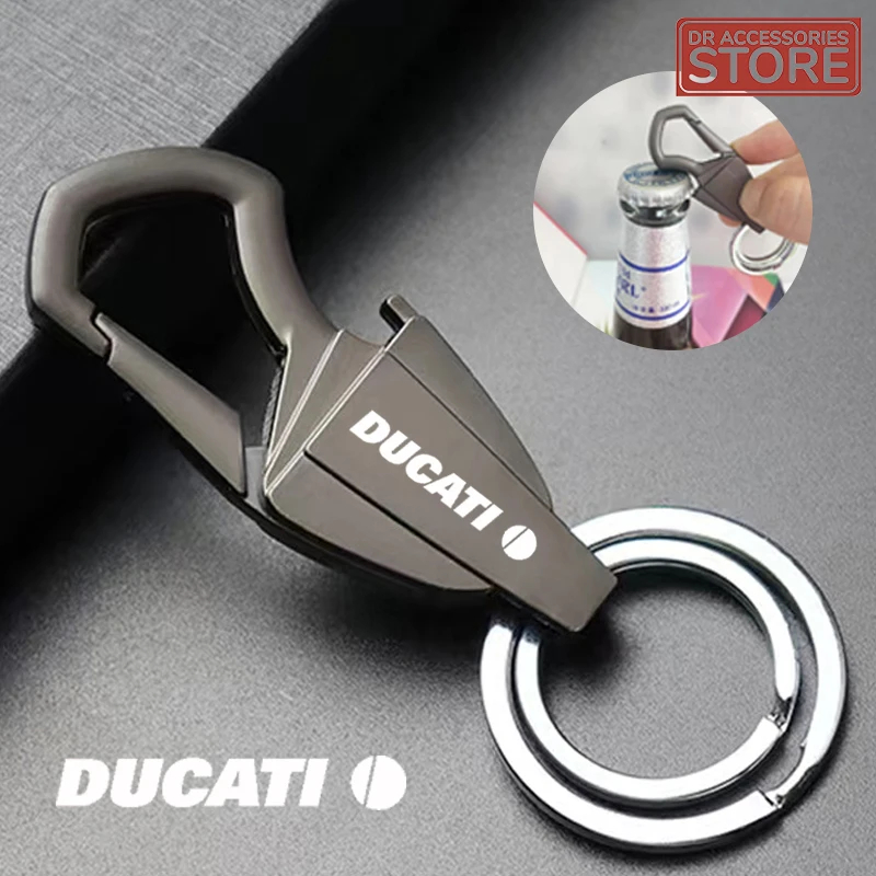 

For Ducati 696 796 795 821 400 Monster Holder Accessories Motorcycle Keychain Zinc Alloy Multifunction Car Play Keyring
