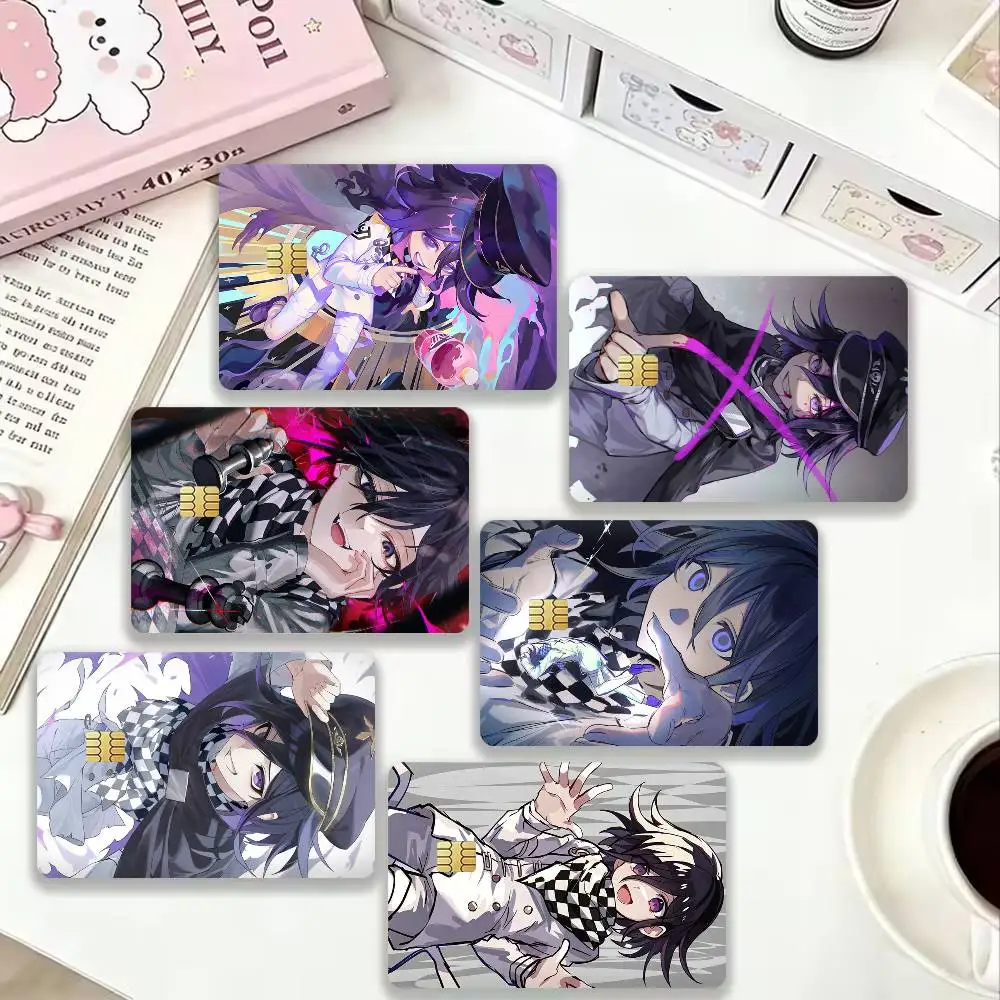 Фото Набор из 4 голографических наклеек Danganronpa V3 Kokichi Ouma для кредитных и дебетовых карт №1