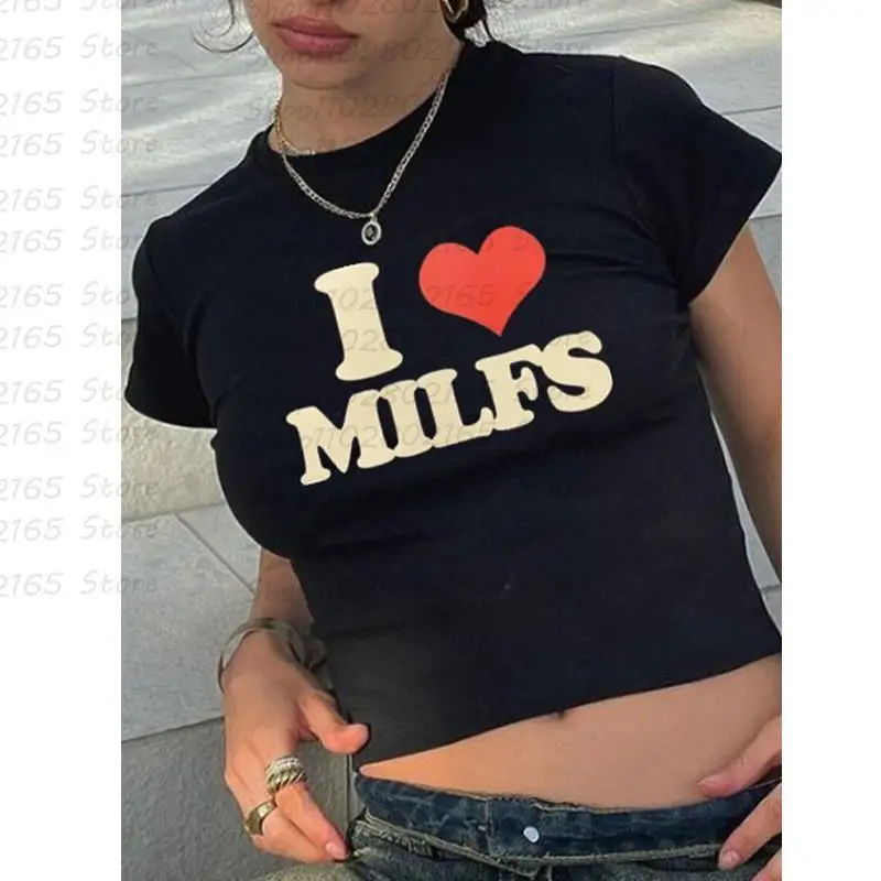 

2023 Summer y2k tank Red Heart Print Women Graphic Kawaii girl Aesthetic Clothes 90s Grunge Crop Tops Fashion Streetwear T shirt