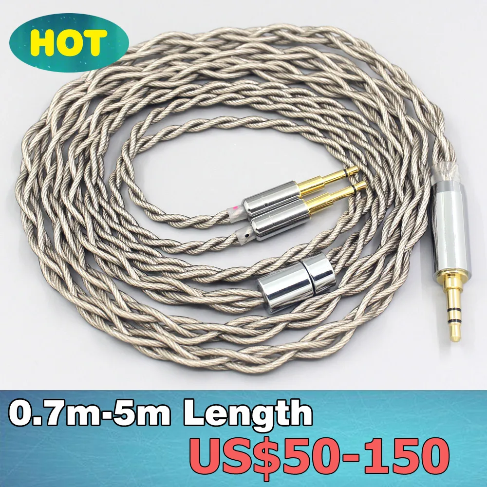 99% Pure Silver + Graphene Silver Plated Shield Earphone Cable For Sennheiser HD477 HD497 HD212 PRO EH250 EH350 LN007949