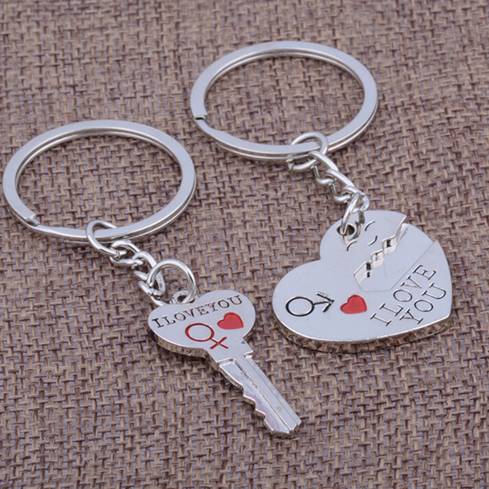

1 пара, брелок для ключей с надписью «I LOVE YOU»