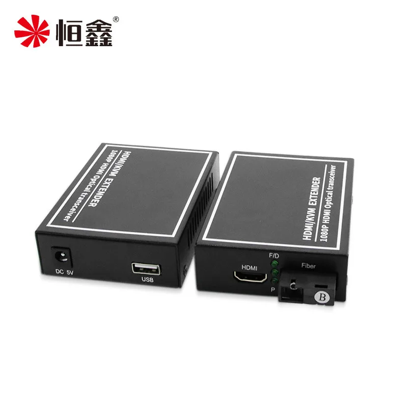 HDMI + USB Optical Extender Transceiver HD Audio and Video Optical Fber Translate With KVM Keyboard Mouse Transmit 20km 1Pair
