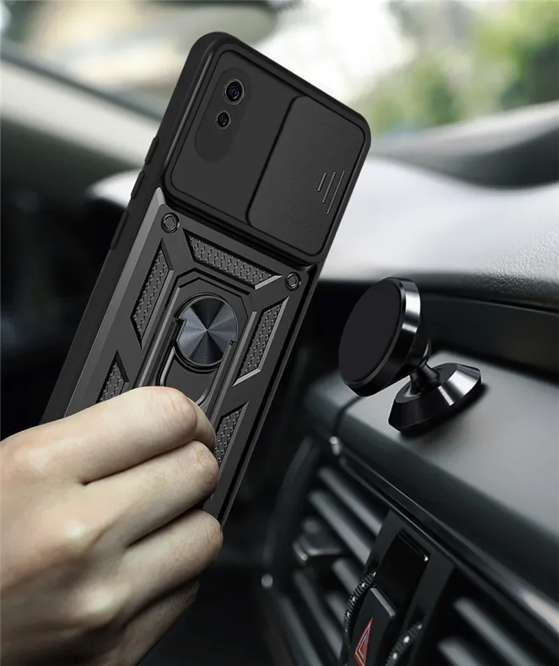 Чехол для Xiaomi Redmi 9A автомобильный держатель магнитный бронированный