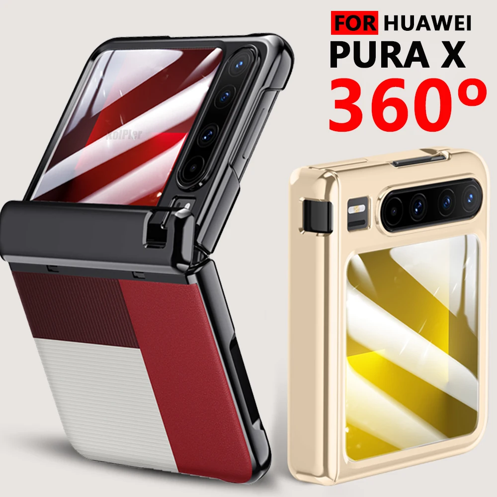 Для Huawei PURA X Защитный держатель объектива Кожаная стеклянная пленка