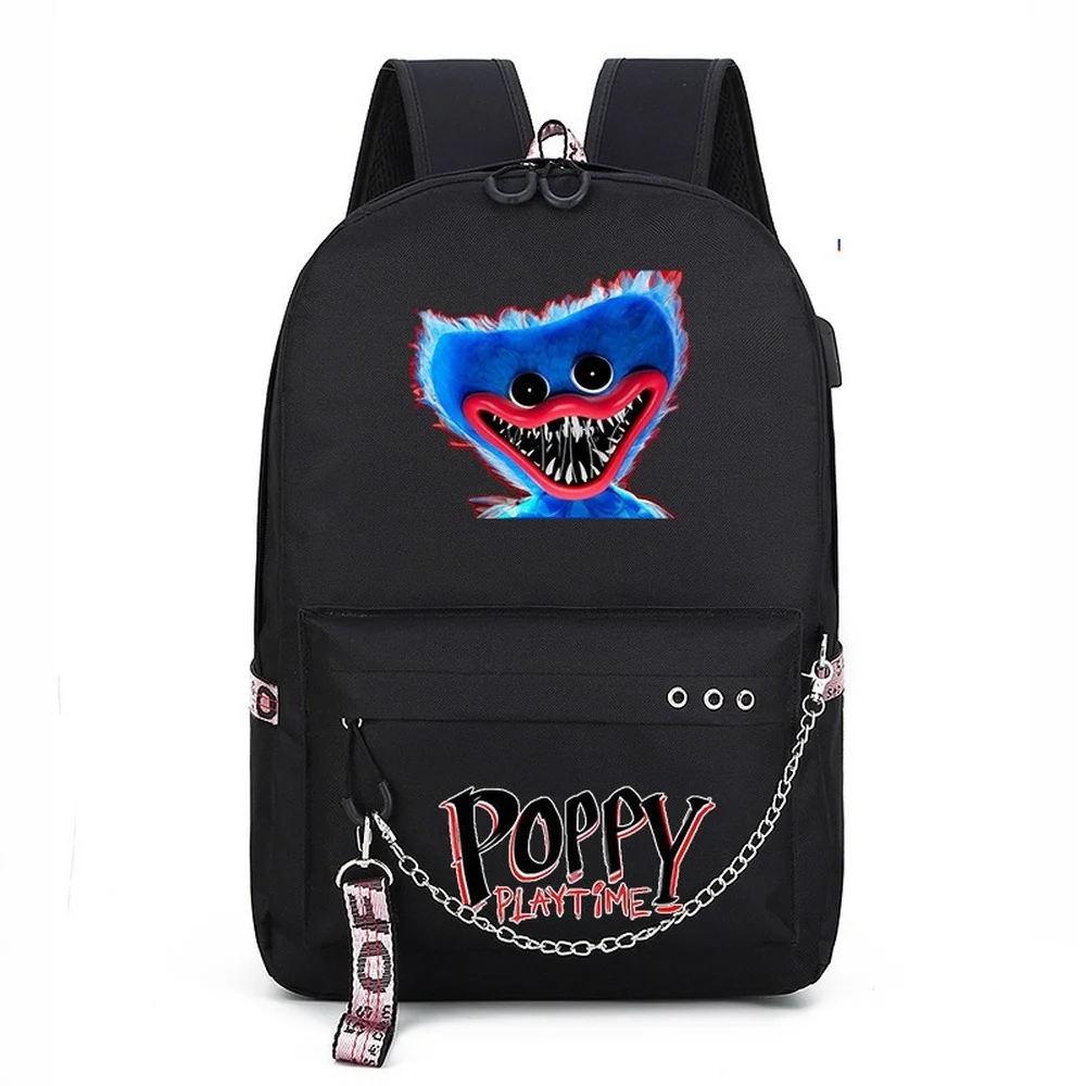 

Game Poppy Playtime Cartoon Backpacks Nylon Breathable Printing Girl Boys School Bag Teenagers Outdoor Laptop Travel Bag