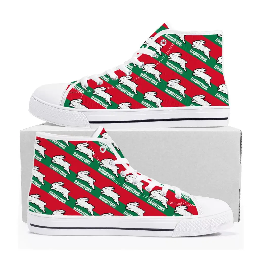 

South Sydney Rabbitohs Australian Rugby High Top High Quality Sneakers Mens Womens Teenager Canvas Sneaker Casual Custom DIY