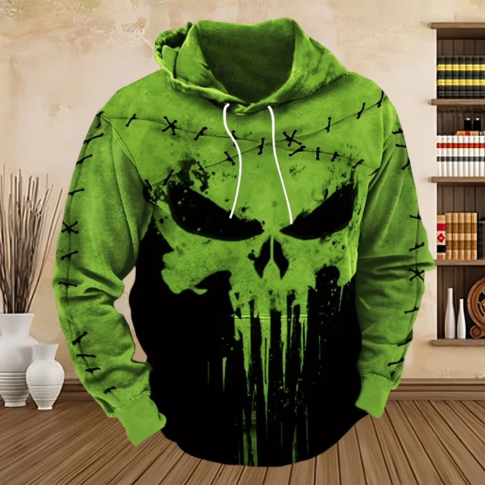 Футболка с 3D принтом в стиле панк цвет ассортименте