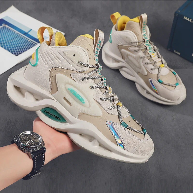 

Men Sneakers Breathable Running Shoes Trendy All-match Chunky Sneakers Male Sports Shoes Comfortable Walking Jogging Shoes