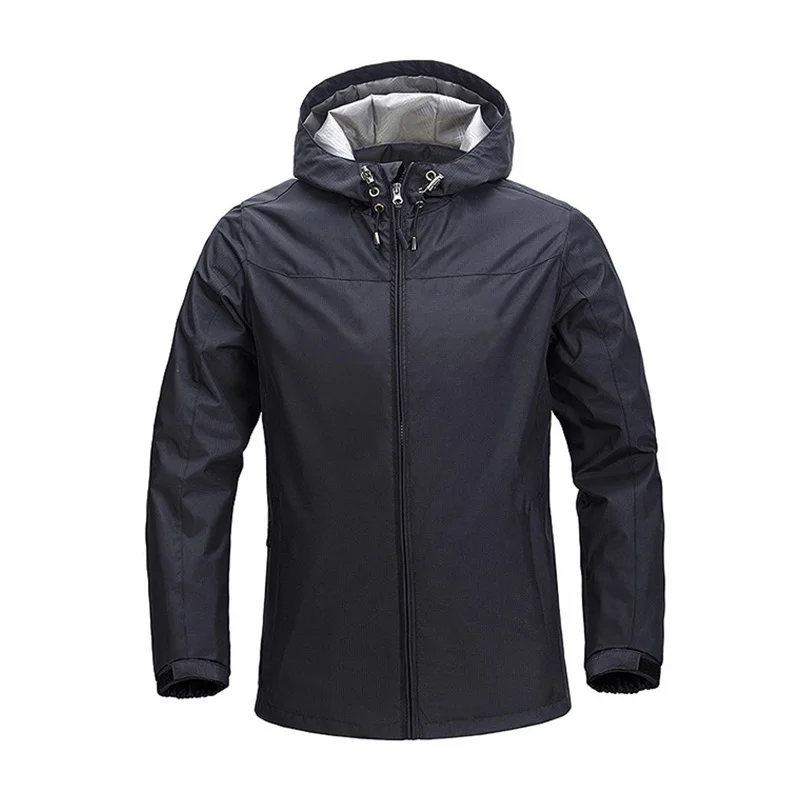

Thin Hooded Spring Autumn New Loose Top Windproof Water Repellent Cycling Windbreaker Coat Men Sports Jackets