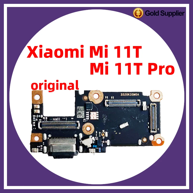 Фото 1 шт. оригинальный для xiaomi Mi 11T 11T Pro док-разъем USB зарядное устройство зарядный порт гибкий кабель Замена платы №1
