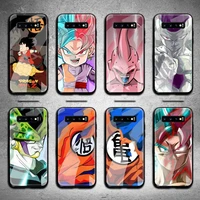 dragon ball super z son goku phone case tempered glass for samsung s20 plus s7 s8 s9 s10 note 8 9 10 plus