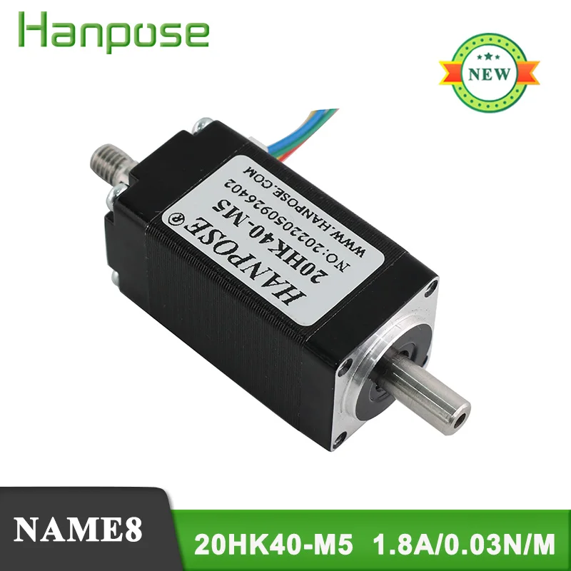 

5PCS Nema8 Stepper Motor20HK40-M5 0.8A 0.03N.M motor through step motor linear For doll machine accessories