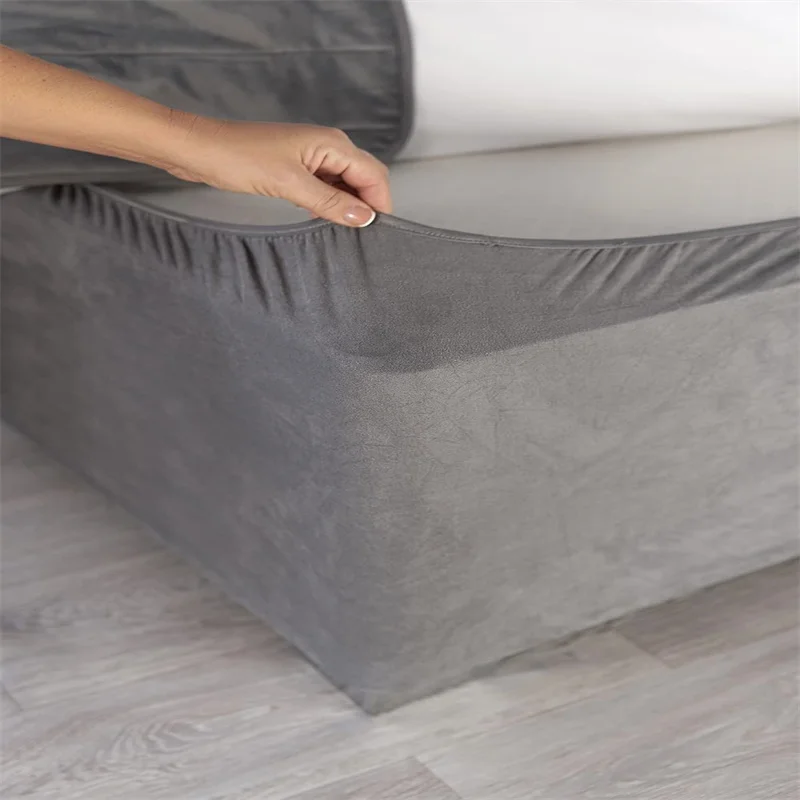 19-дюймовая очень глубокая базовая простыня с тремя боковыми тканью и эластичной