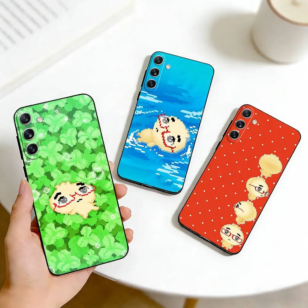 Фото Милый чехол для телефона A-Angyeongmandu K Dumpling для Samsung Galaxy A73, A72, A71, A70, A53, A52, A51 и других моделей, мягкий черный чехол №1