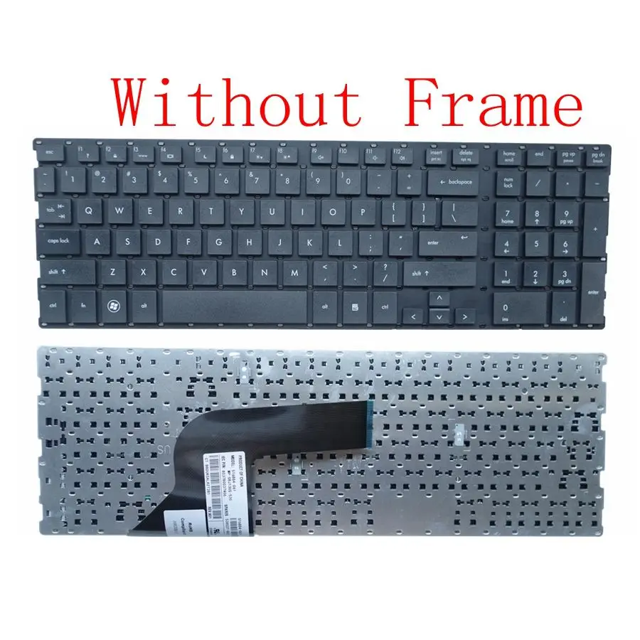 Клавиатура новая с английской раскладкой для ноутбука HP Probook 4510 4710 4710S 4750S 4510S 4515S, сменная черная клавиатура для ноутбука с американской раскладкой