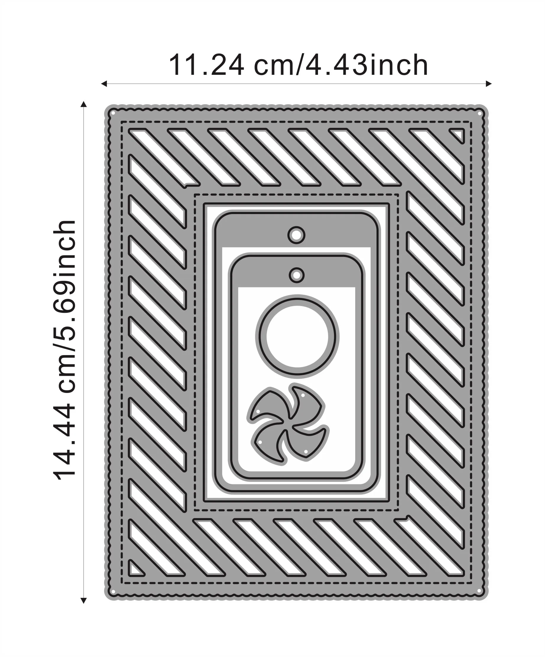Металлические Вырубные штампы Addy фоновая рамка набор для рукоделия скрапбукинг