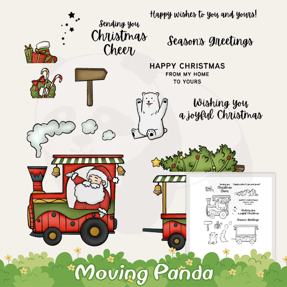 

Santa Clause Christmas Metal Cutting Dies Clear Stamp 2022 Winter Xmas Scrapbooking Decor DIY Cut Dies Silicone Stamps For Cards