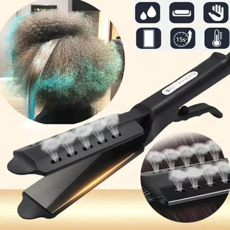 

Straightening Iron Hair Straightener Brush Ceramic Tourmaline Ionic Flat Iron Curling iron Hair curler For Women hair