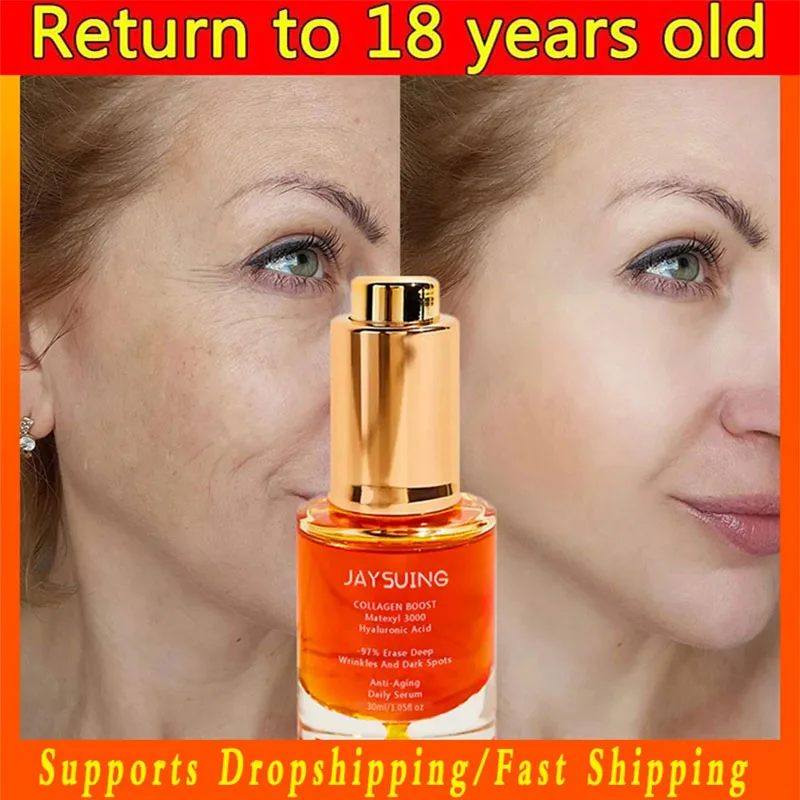 Anti Wrinkle Face Serum Collagen Anti Aging Lifting Firming Essence Fade Fine Lines Whitening For Moisturizing Beauty Skin Care