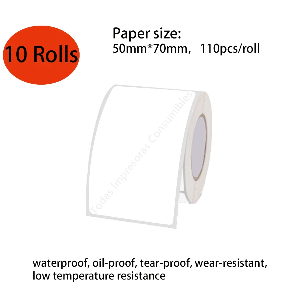 

Thermal Label Printer P50 No Ink Printing Bluetooth Mini Portable Printer Similar as Niimbot B21 Labeling Machine or 10PK Labels