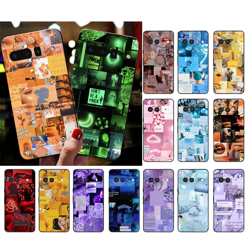 

Phone Case for Google Pixel 7 Pro 7 6A 6 Pro 5A 4A 3A Pixel 4 XL Pixel 5 6 4 3 XL 3A XL 2 XL Blue Yellow Red Art Aesthetic Case